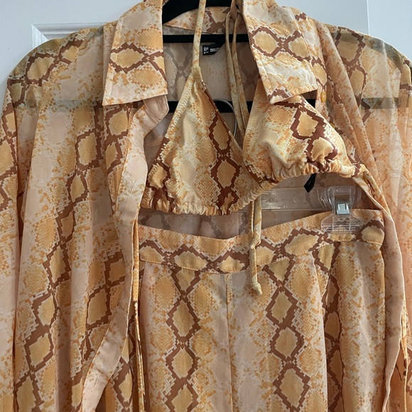 SNAKESKIN MATCHING BEACH SET - Picture 3 of 5